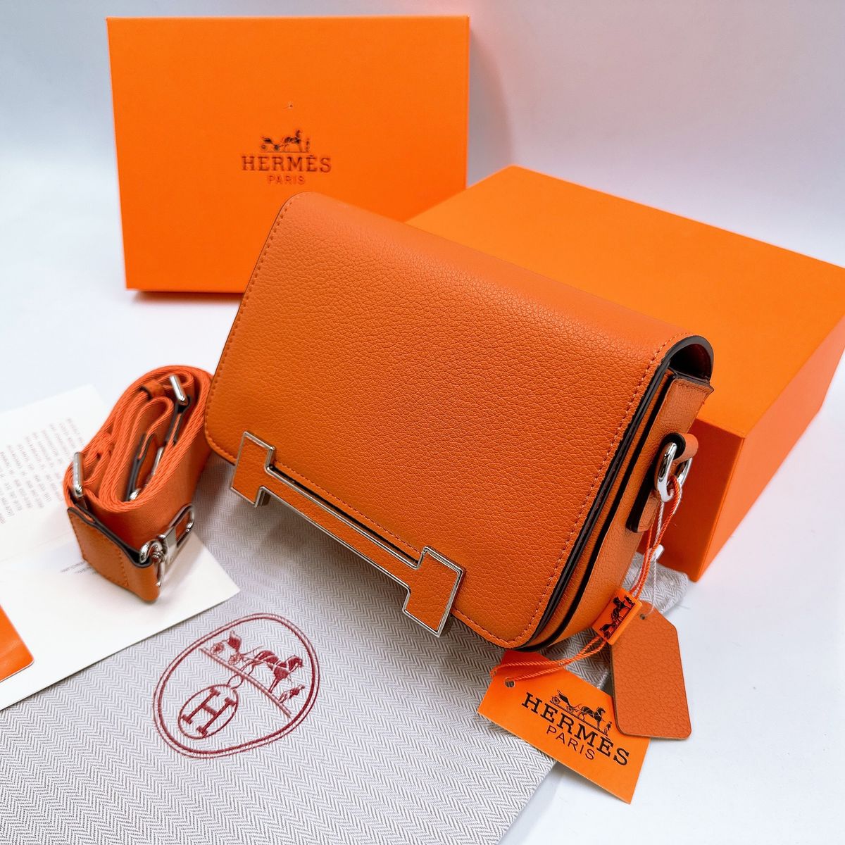 Luxury leather handbag product photography