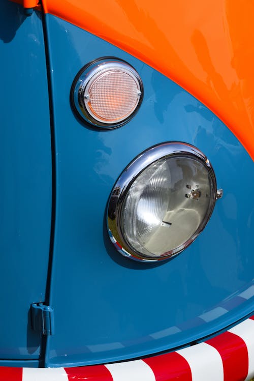 Headlight of Vintage Car