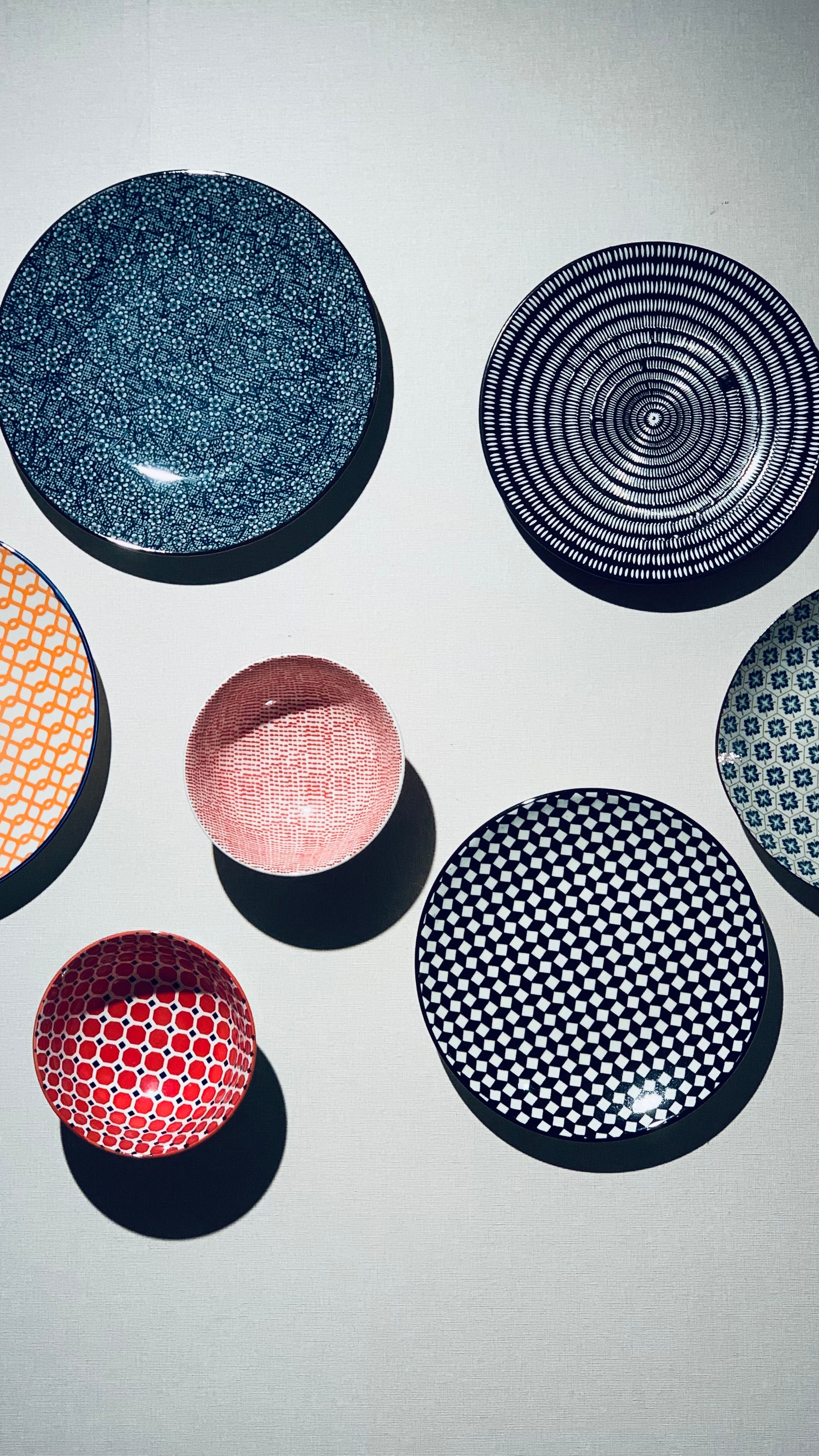 Tableware with Colorful Patterns · Free Stock Photo