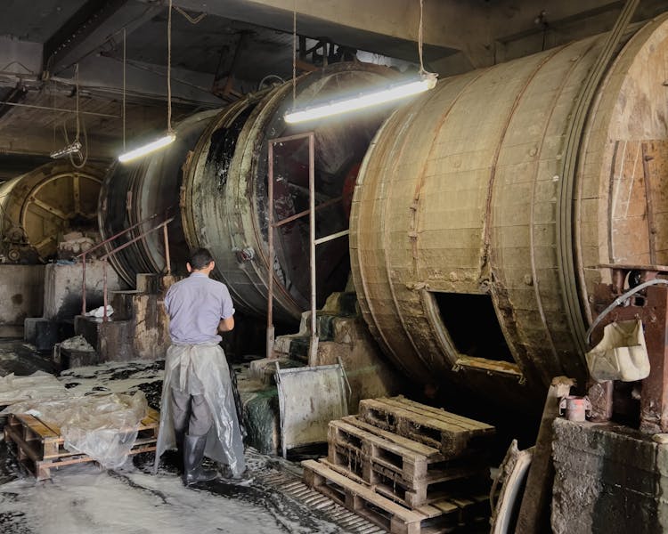 Man Working In Petroleum Production