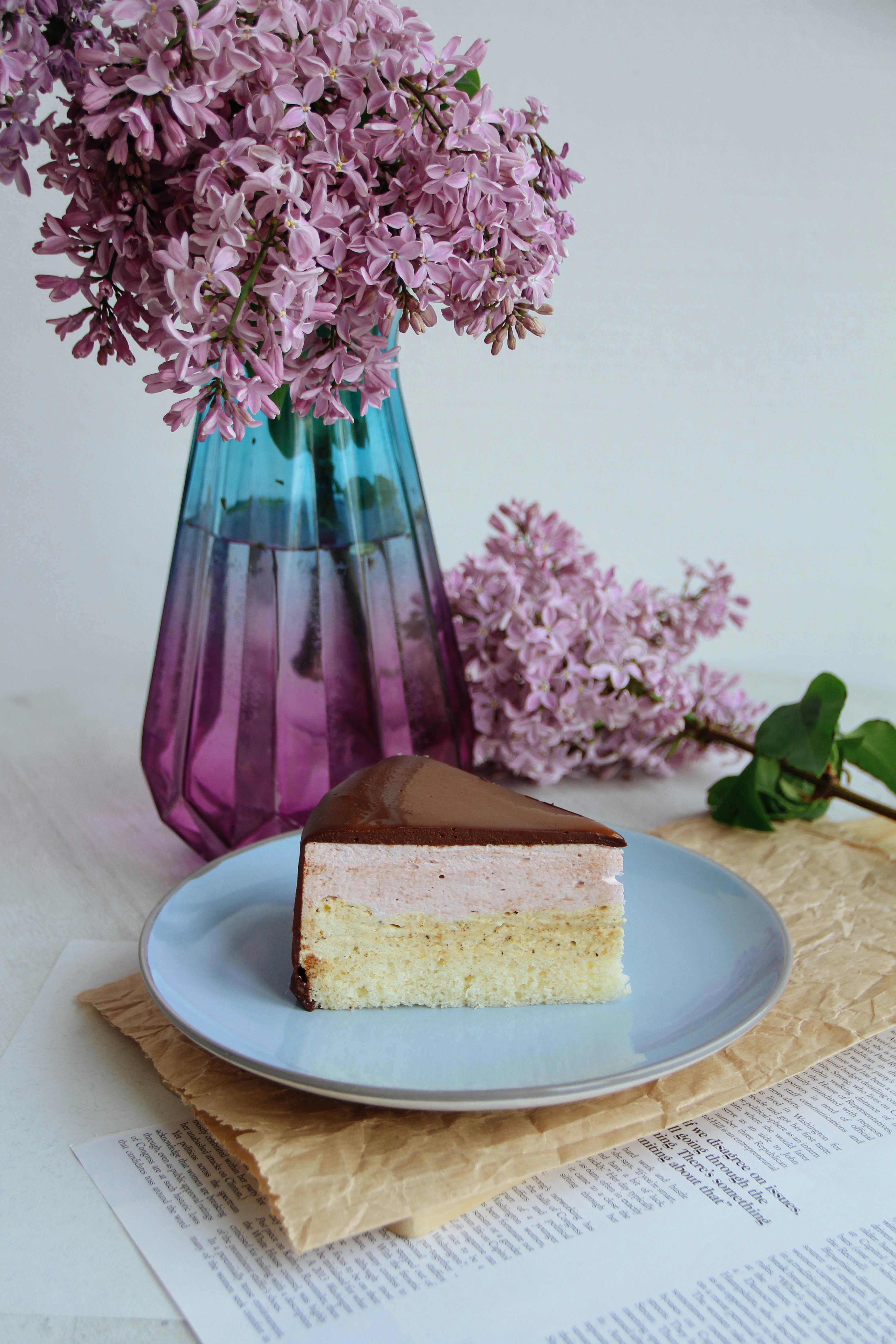delicious cake in chocolate
