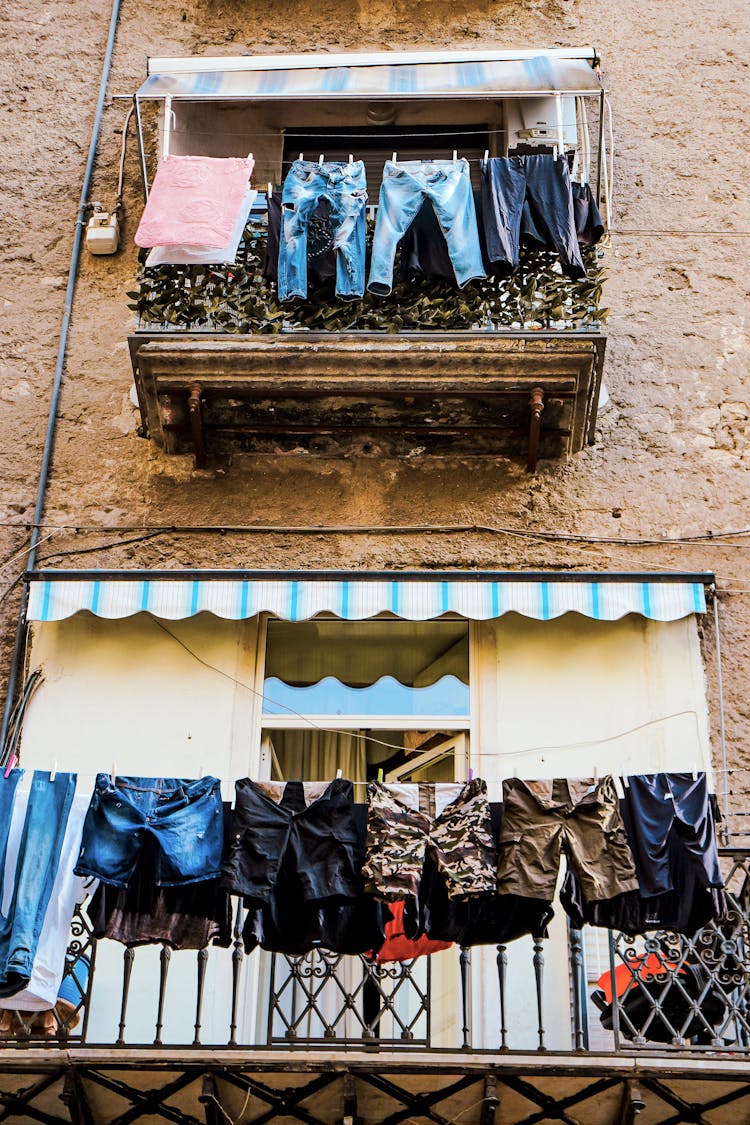 Balcony With Laundry