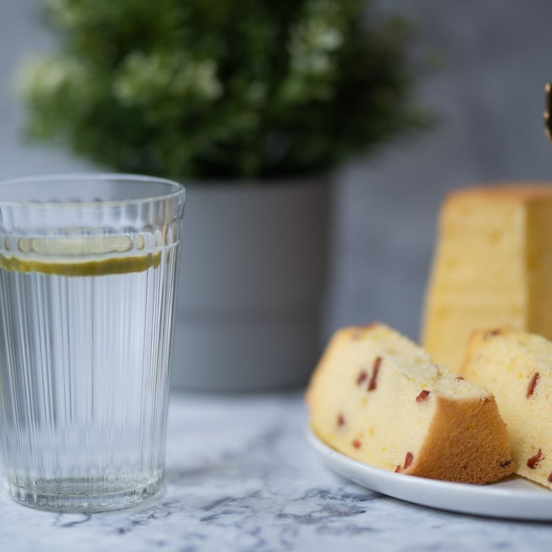 Instant Pot Barberry and Rose Water Custard Cake with Candied Peel