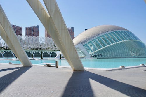 Sunlit City of Arts and Sciences in Spain