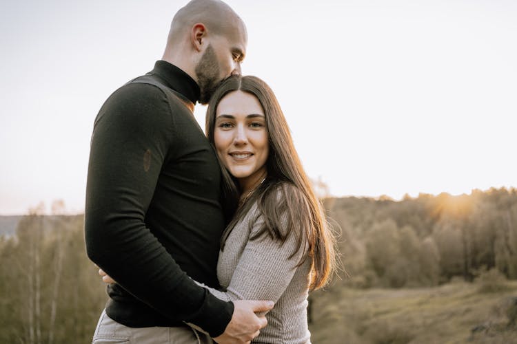 Man And Woman Hugging