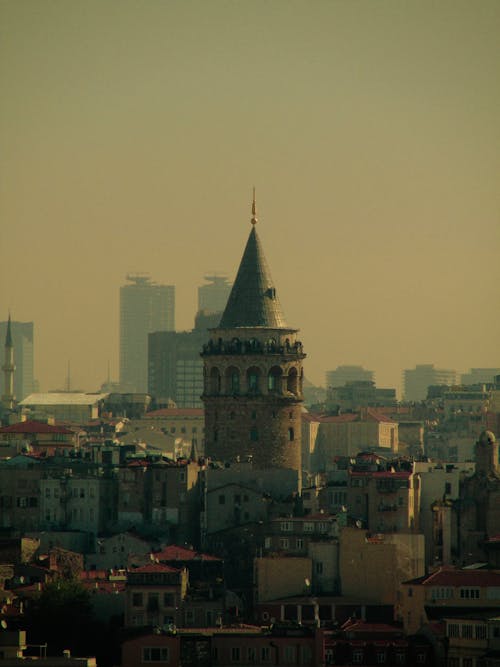 Galata Tower over Buildings in Istanbul