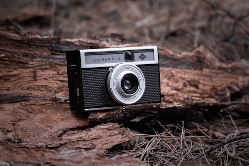 Close-up of a Vintage Camera 