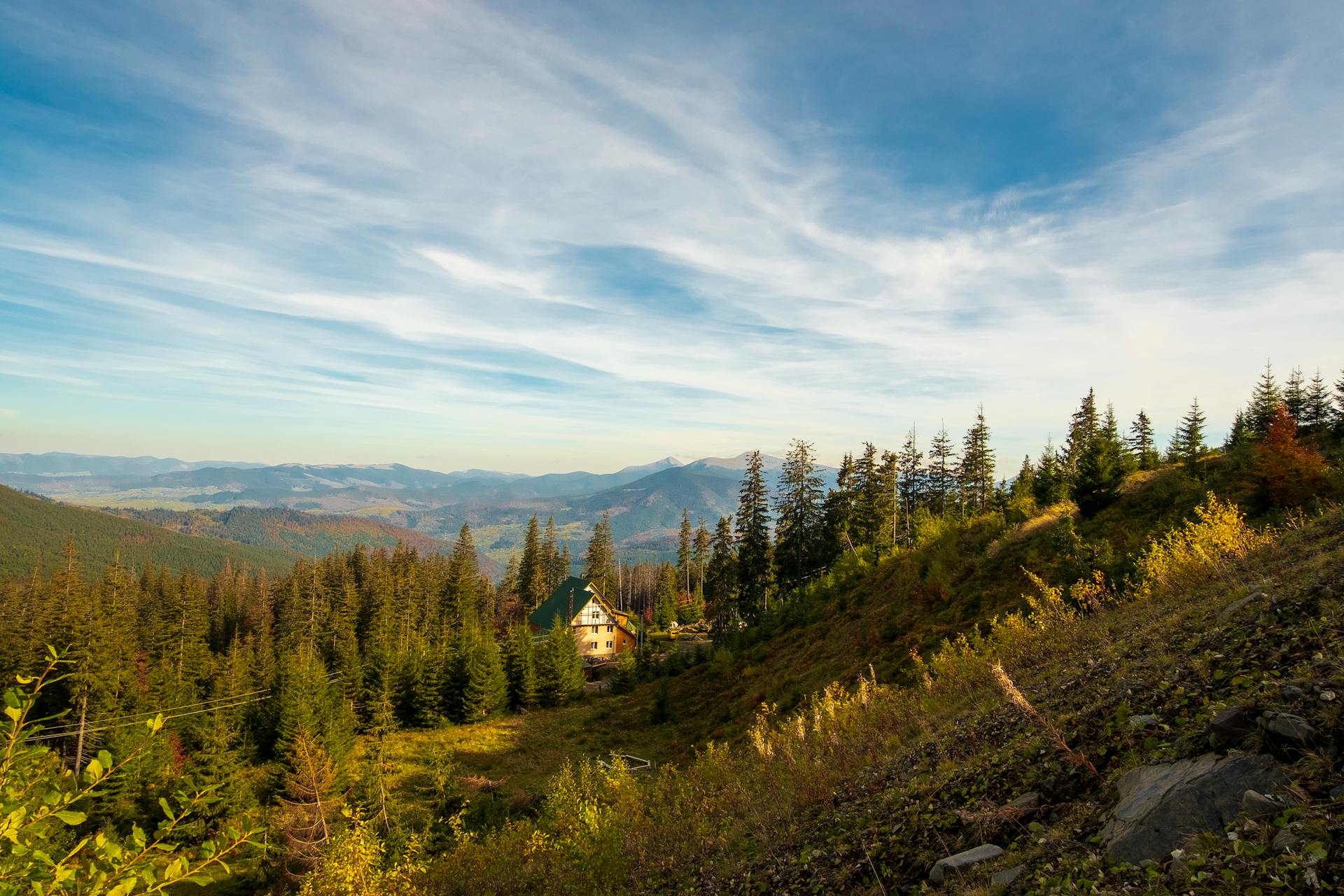 mountains landscape in the carpathians