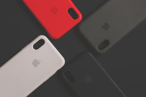 Free Four Assorted Iphone Cases Stock Photo