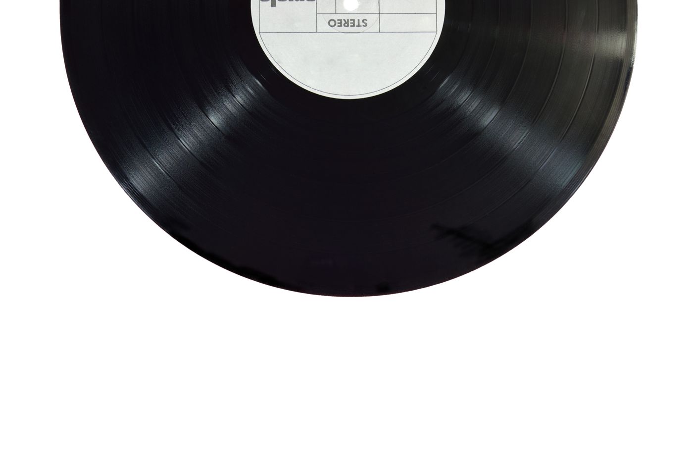 Black vinyl record