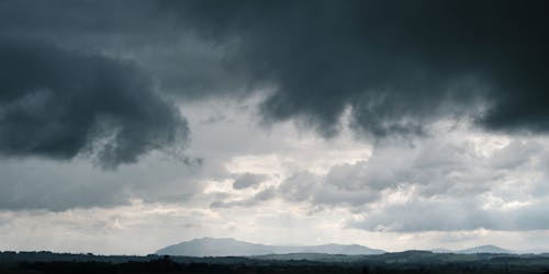 Heavy Clouds over the Mountains