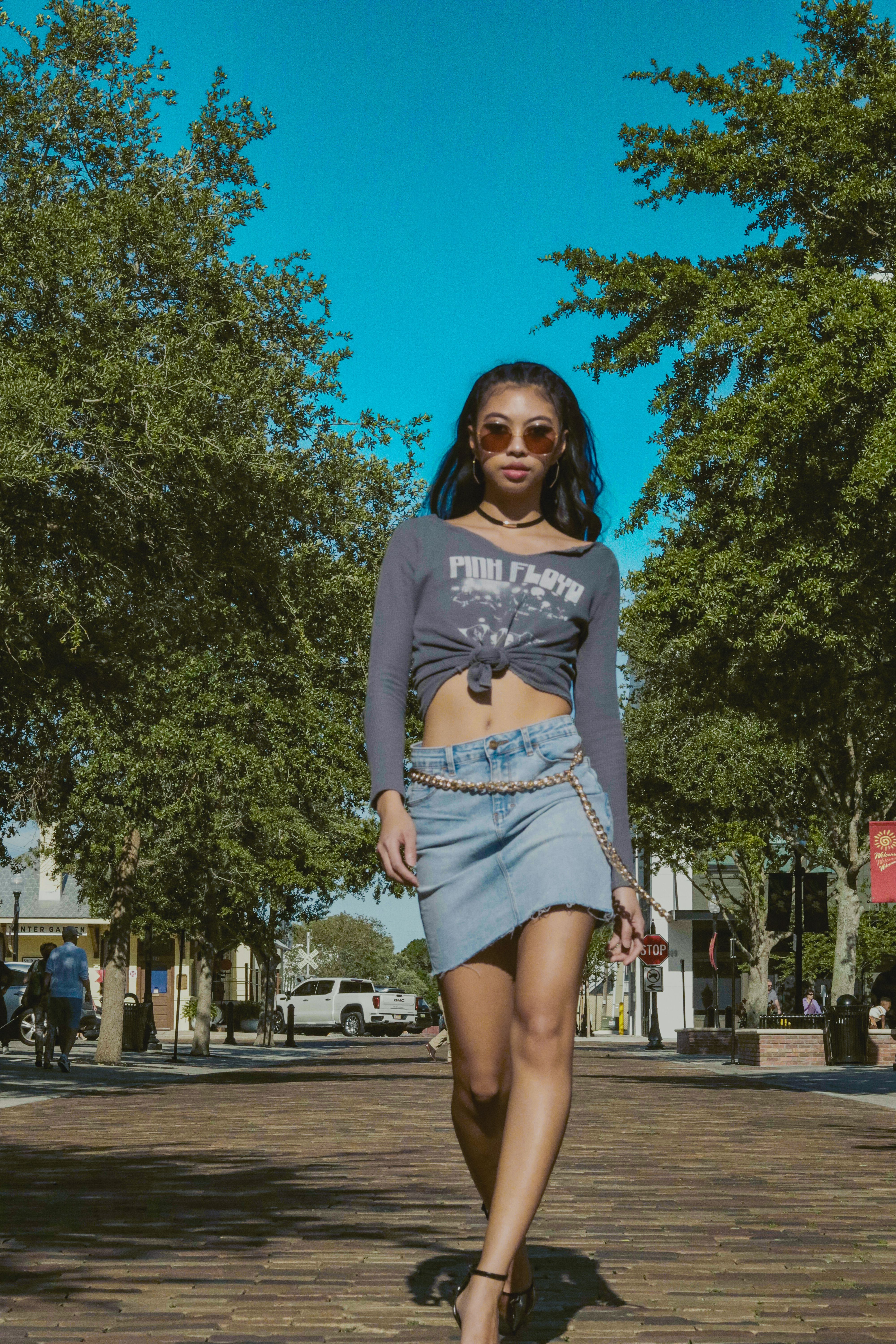 Saia Jeans Curta