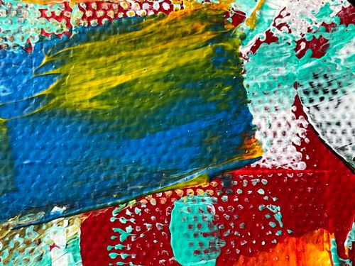 Free Dynamic abstract art featuring vivid colors and bold brushstrokes. Stock Photo
