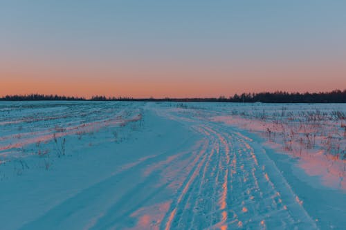 冰雪覆盖的路