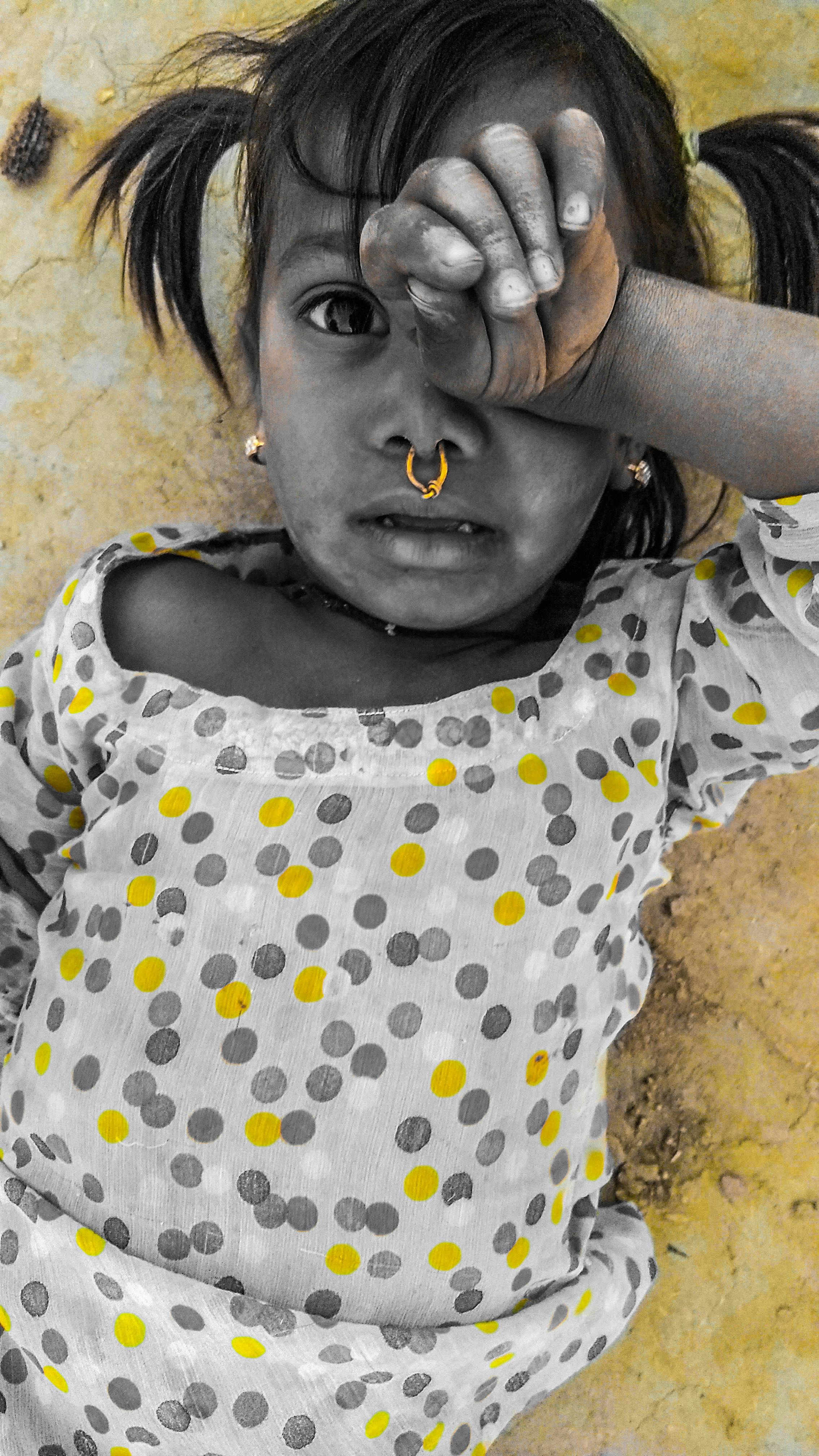 Free stock photo of indian, poor children, sad