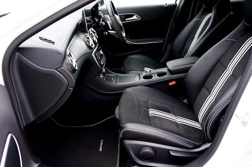 Interior of a Mercedes-Benz GLA with Right-hand Drive