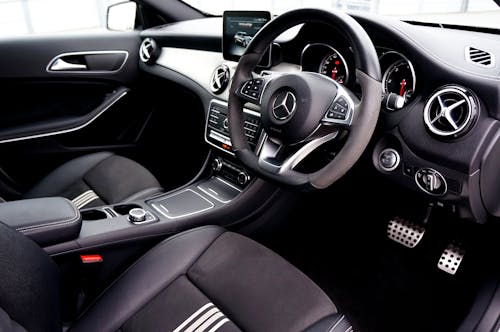 Steering Wheel in Mercedes Car