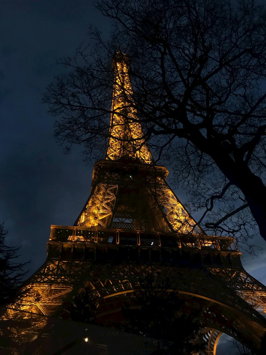 Fotografía De ángulo Bajo De La Torre Eiffel París · Fotos De Stock