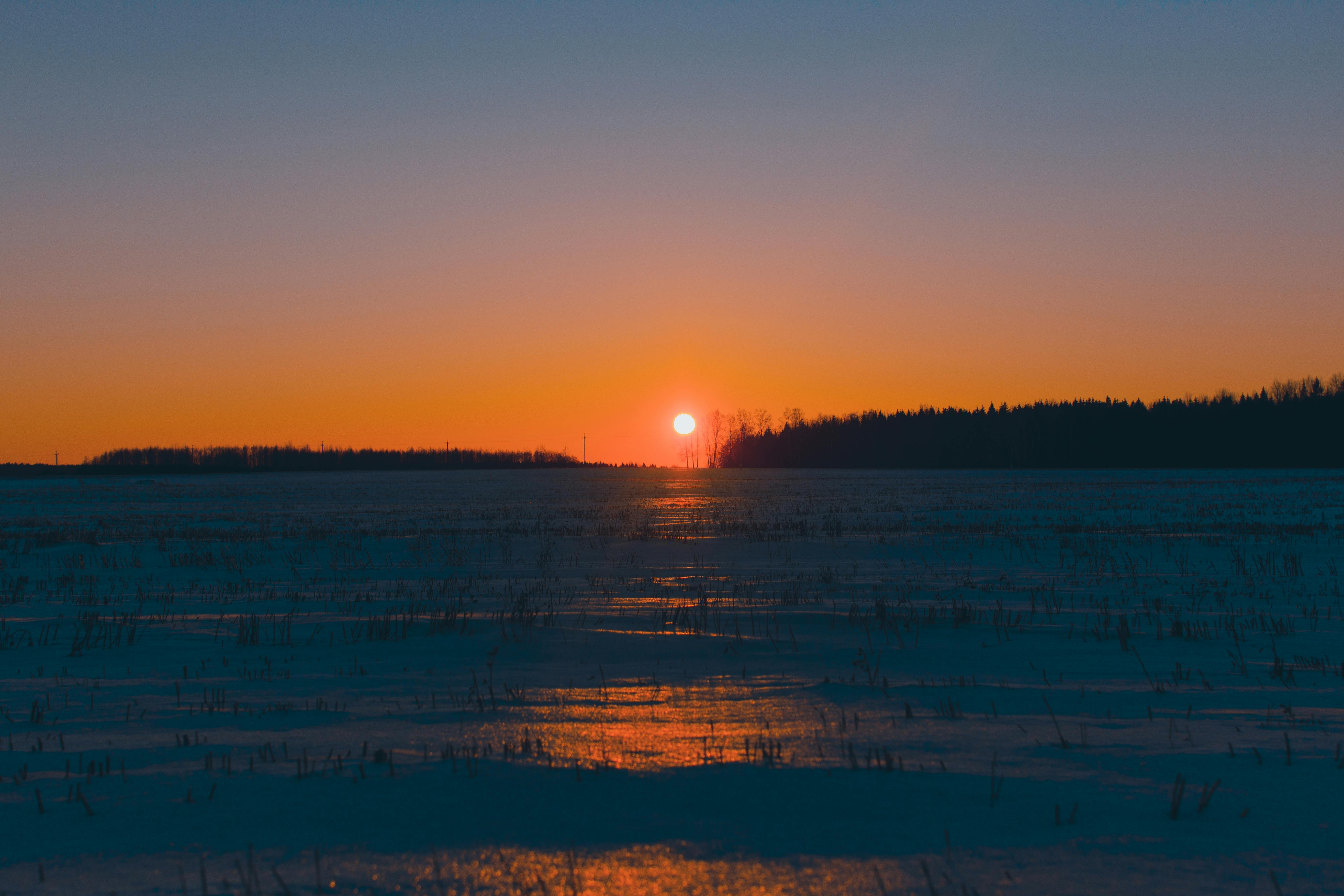 Fotografia Krajobrazowa Zachodu Słońca · Darmowe Zdjęcie Z Galerii