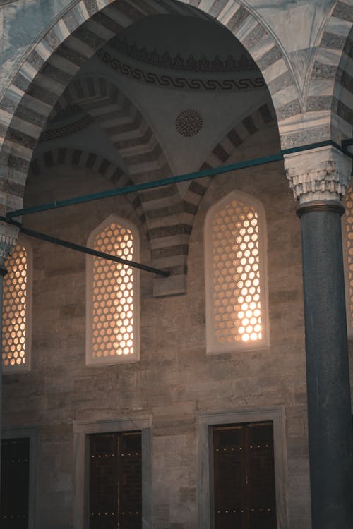 Foto stok gratis arsitektur ottoman, bagian dalam, kolom
