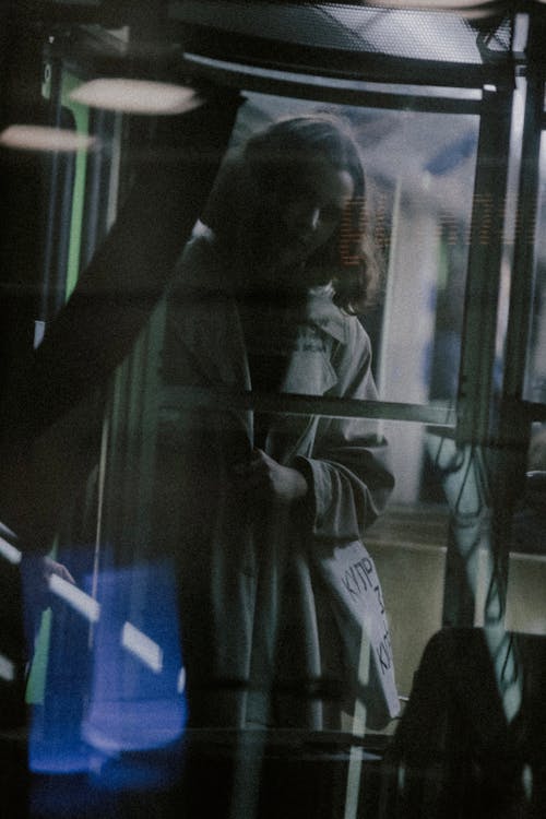 คลังภาพถ่ายฟรี ของ กระจกเงา, ซิลูเอตต์, ผู้หญิง
