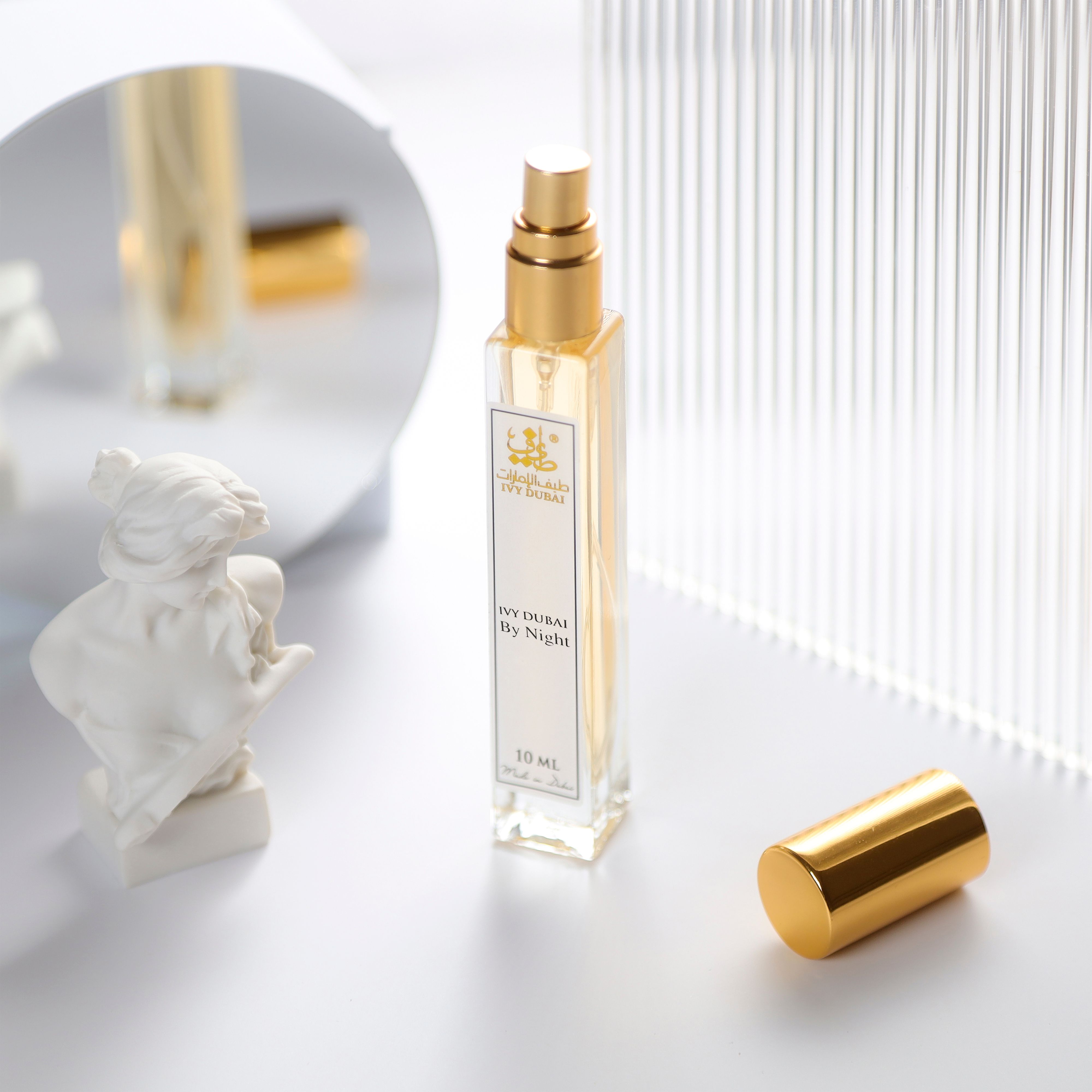 Perfume Bottle on Table