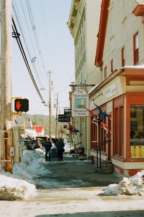 Kostnadsfri bild av gata, snö, stad