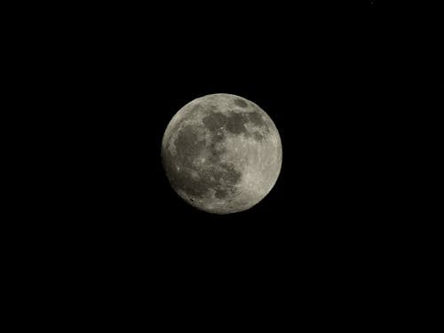 Close-up of a Full Moon 