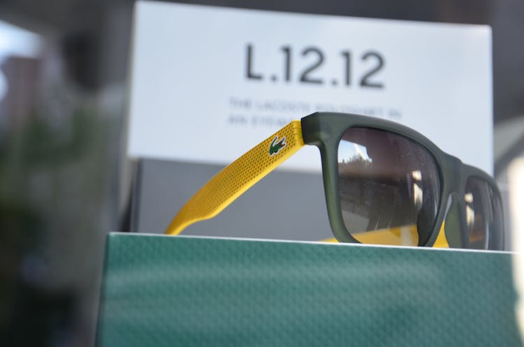 Lacoste Yellow Black Sunglasses