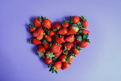 Heart Shape out of Strawberries