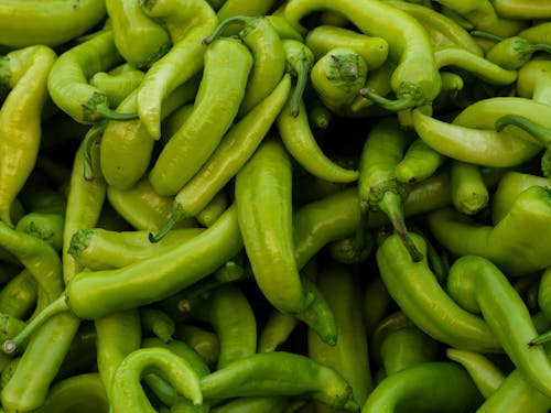 Close up of Green Peppers