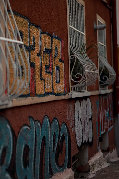 Imagine de stoc gratuită din artă, fotografiere verticală, graffiti