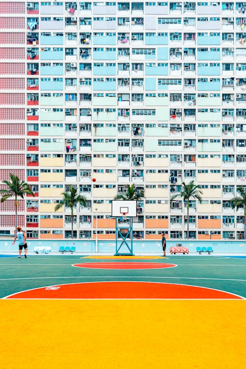 Gratis arkivbilde med basketball, by, byer