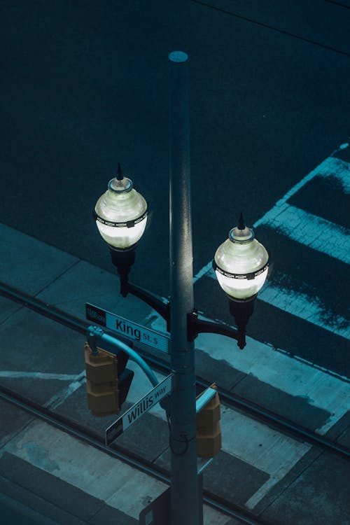 Street Lamp and Crosswalk