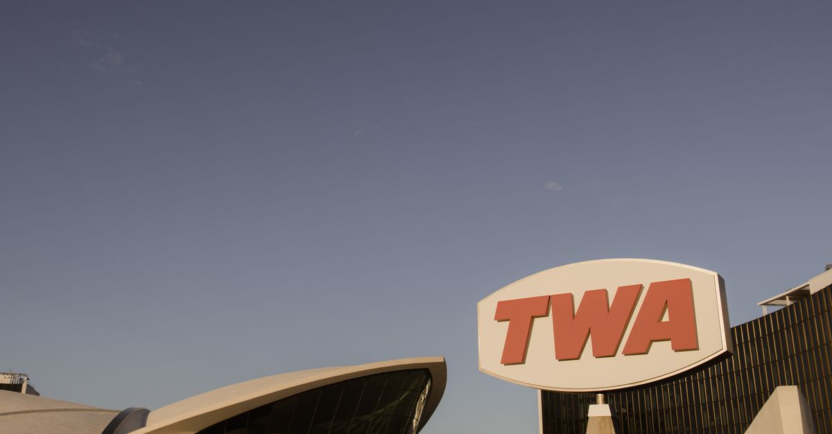 TWA Hotel Logo at JFK Airport · Free Stock Photo