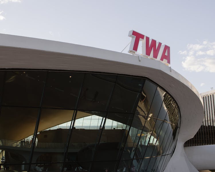 Building Of TWA Hotel In John F Kennedy Airport, New York City