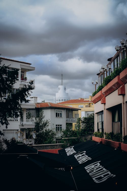 City under Rain Clouds