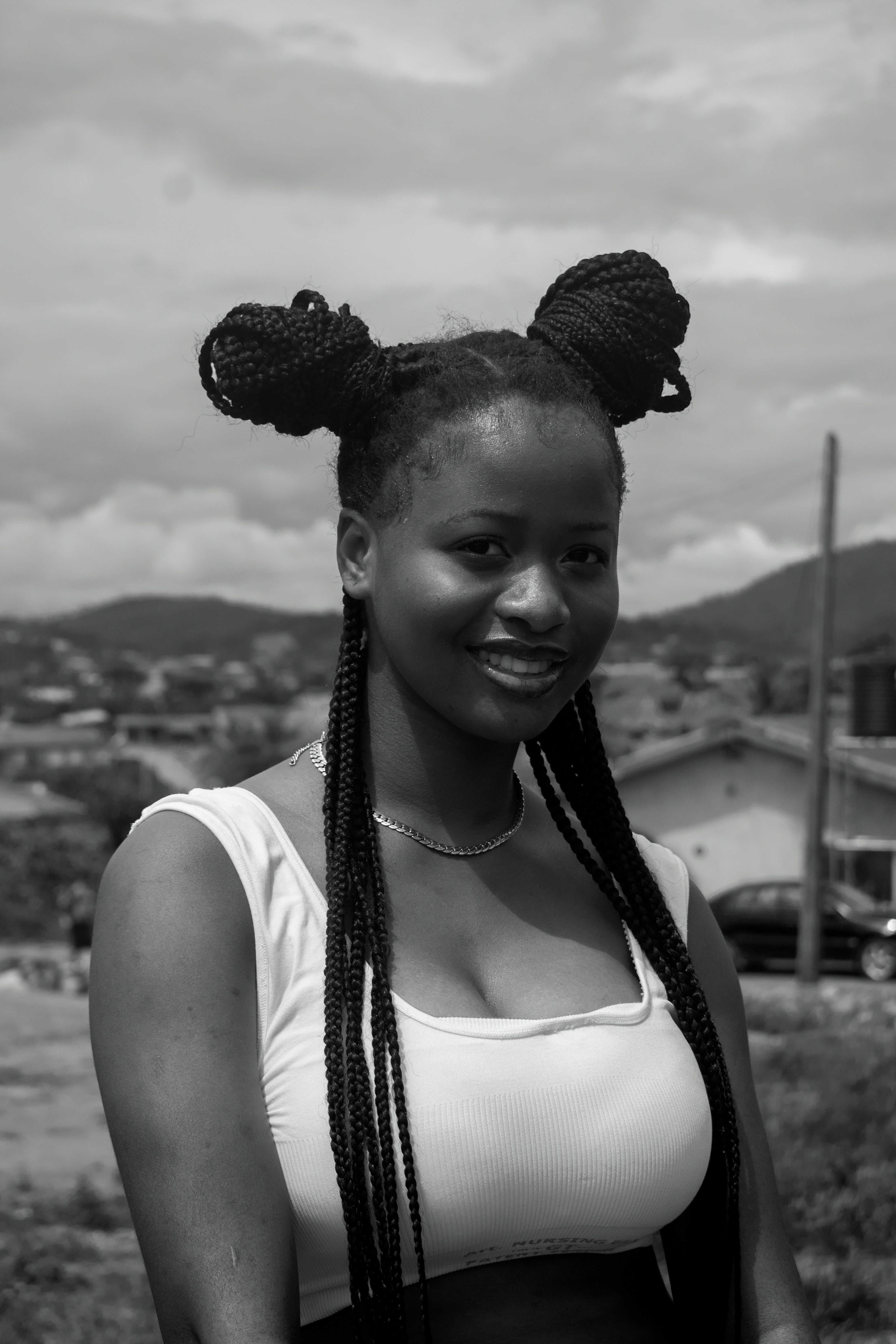 Braided Space Buns — a hair look on BLK GLO