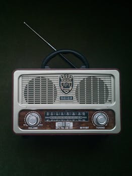 Classic vintage Meier radio featuring retro design and tuner knobs for nostalgic appeal.