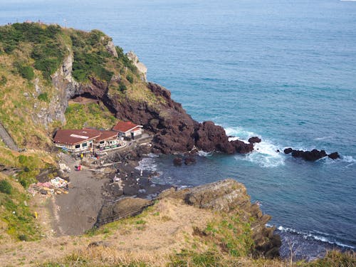 House and Beach on Seashore