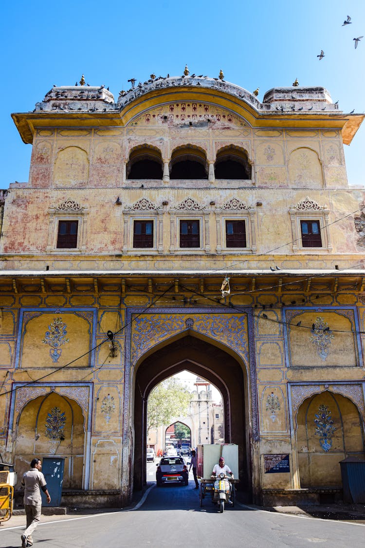 Entrance Gate Of City Palace, Jaipur, India 