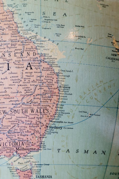 Ingyenes stockfotó Ausztrália, ausztrália térképe, földgolyó témában