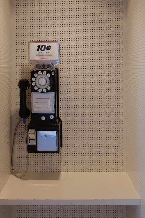 Vintage Telephone in Booth