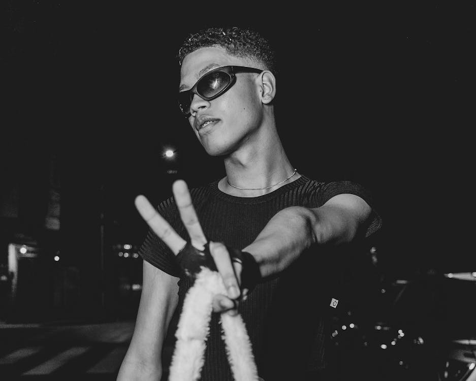 Portrait of a Man at Night · Free Stock Photo