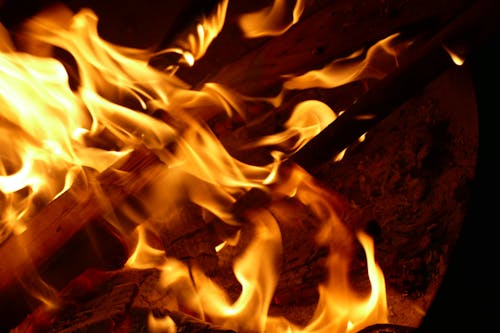 Close-up of a Bonfire 