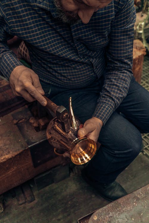 Man Making a Traditional Pot 