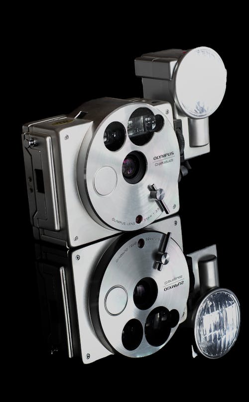 Gray Olympus Video Camcorder