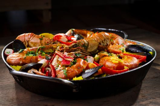 Coconut Shrimp Skillet with Mixed Vegetables & Purple Rice