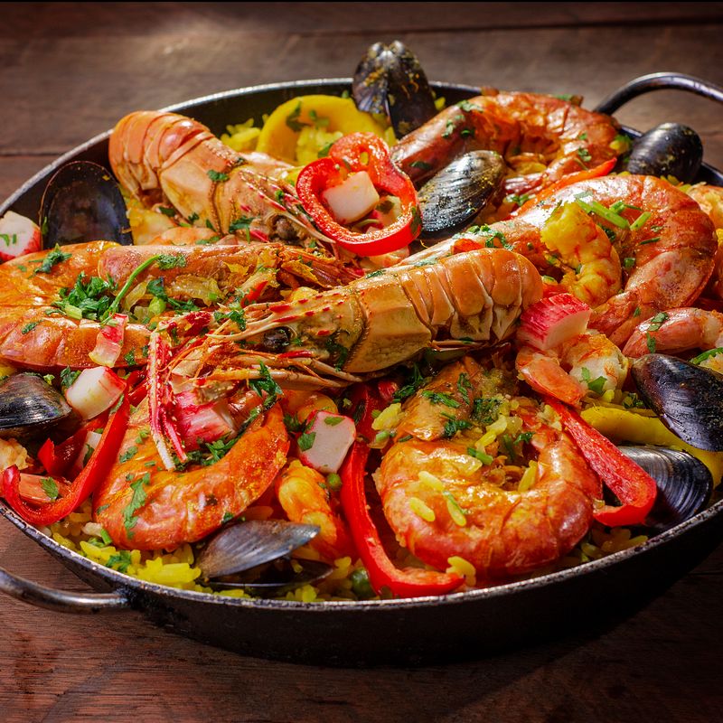 Spanish Shrimp and Chorizo Chowder with Saffron