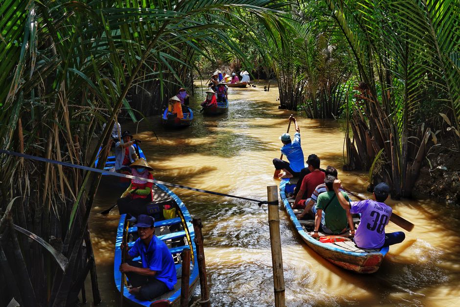 Kayaking through the Mekong Delta's Canals Kayaking through the Mekong Delta's Canals